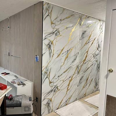 Pvc wall panel Wpc sheet vinyl & wood flooring ceiling media wall