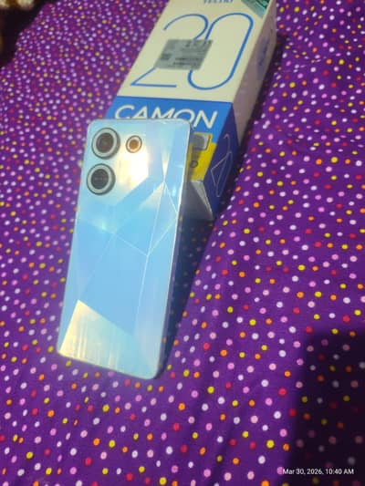 camon 20 with box and charger
