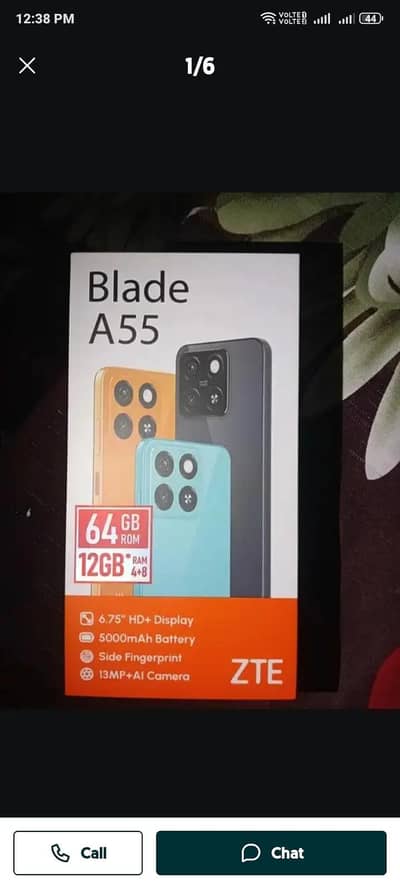 zte a55 sale 4+64 full box original charger sath urgent sale