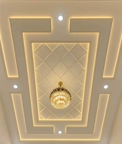 False Ceiling (Gypsum / POP)  Glass & Wooden Room & Office Partition