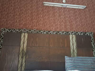 furniture king bed with 3 doors almari & dressing table