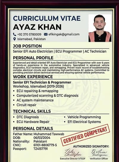 ​Senior EFI Specialist & ECU Programmer -  Car Acc  expert