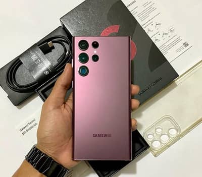 Samsung Galaxy S22 Ultra 12/512 Complete Box Urgent Sale Connect Wtp