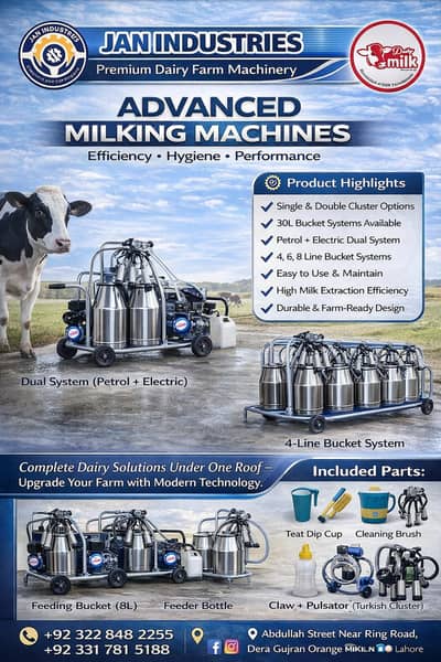 Milking machines