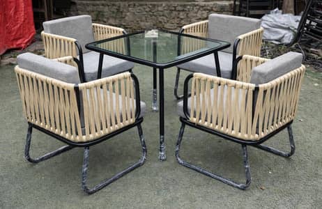 4 chairs dining table set/cafe furniture/Garden sofa/lawn chair/table