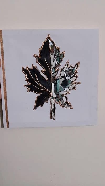 mirror canvas art work.