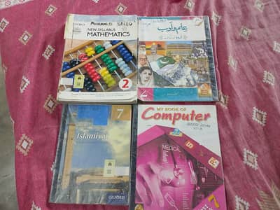 Comp, Math's, Urdu, Islamiat books  for class 7th