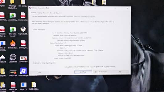 HP Omen GPU 1060 6gb 16/256 nvme 120hz