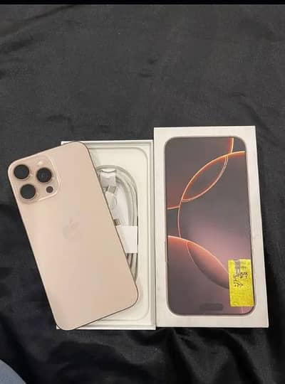 Iphone 16 pro max PTA approved official 512GB with full box.  15