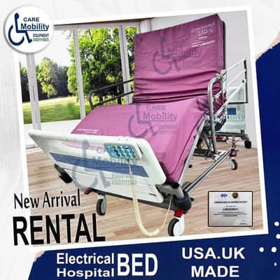 Hospital bed on rent ICU bed for rent Electric hospital bed for rent