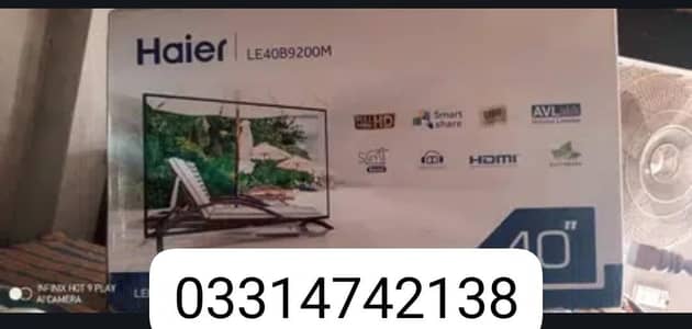Haier LED LE40B9200M  Full HD WITH SMART SCREEN SHARE FEATURE.