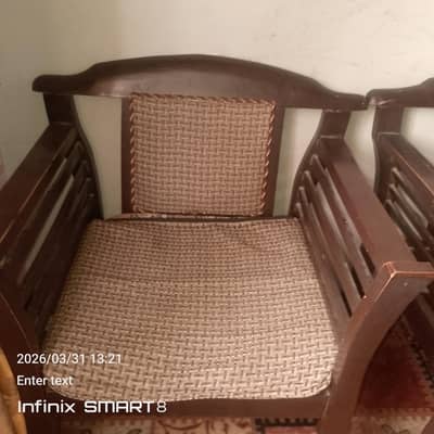 wooden sofa in good condition