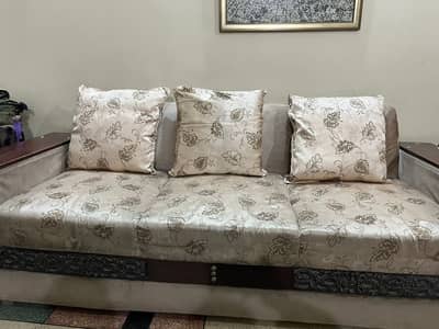 6 seater sofa with table
