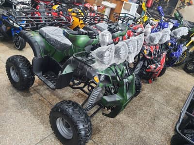 124cc brand new revers gear Atv quad 4 wheels delivery all Pakistan