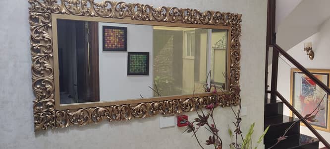 Mirror-wall mirror-Wooden frame mirror--wooden table sale-Mirror frame