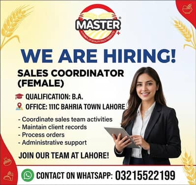sales  coordinator female.