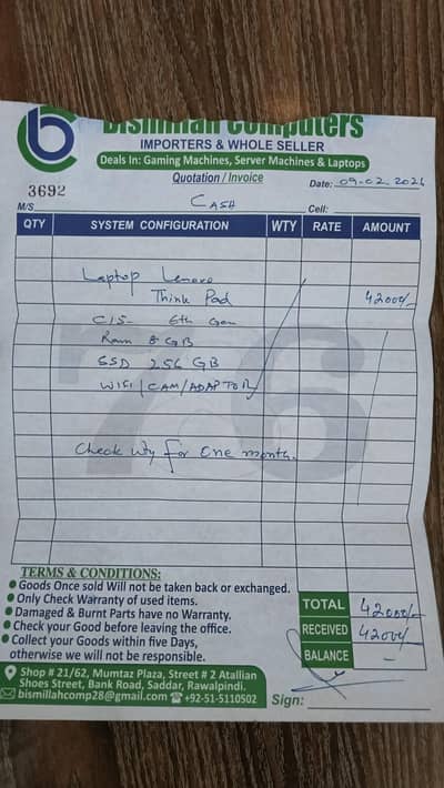 lenovo c15 core I 5 6th GEN excellent performance no any single fault