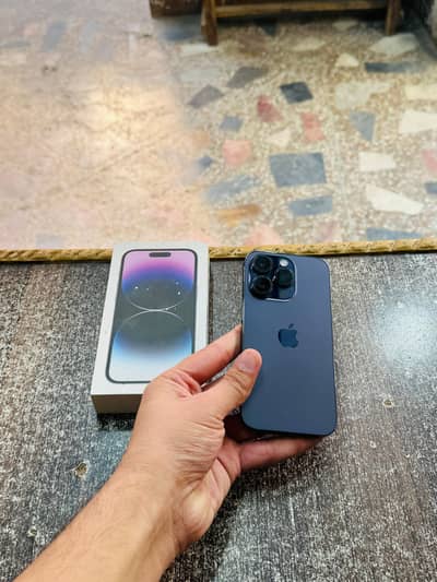 iphone 14 Pro with Box 256GB Dual Physical Sim PTA 89 Health Waterpack