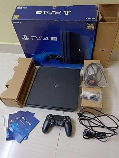 game PS4 pro 1 TB playstation Sony complete box