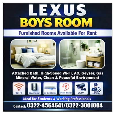 Lexus boys rooms Furnished Near shalimar hospital