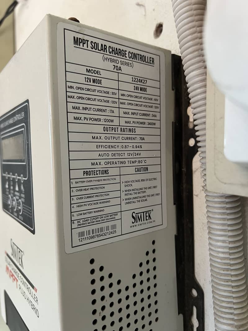 SIMTEK MPPT sollar charge Controller 70A 3