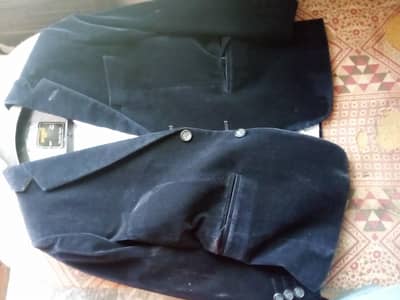 Velvet Navy Blue Coat