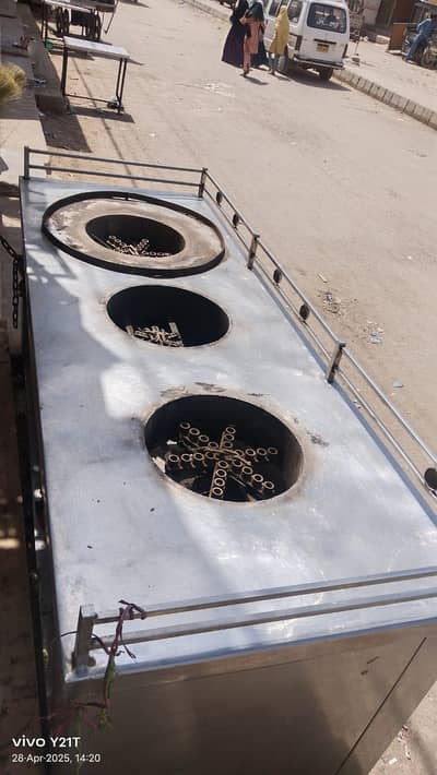 food cooked and display counter