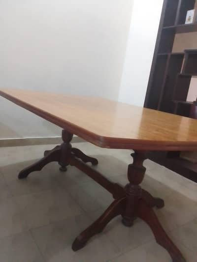 wooden dining table