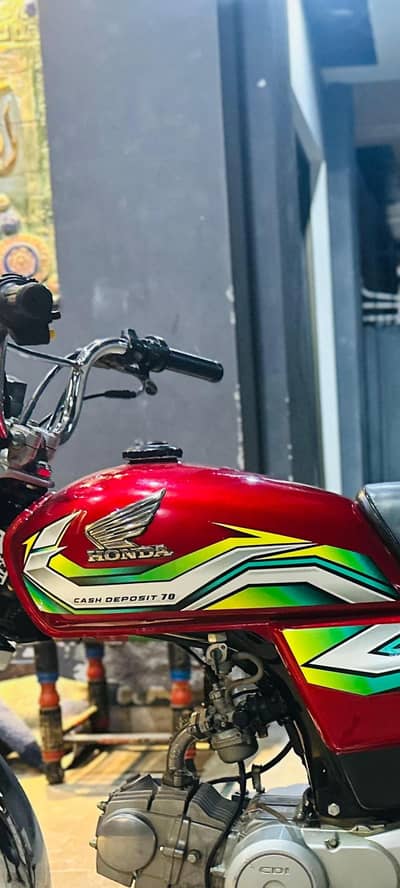 Honda CD 70 2023 model  like brand new full genuine
