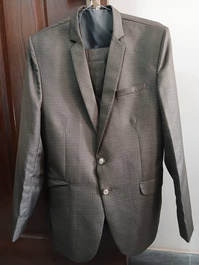 3-Piece Brown Pant Coat for Boys