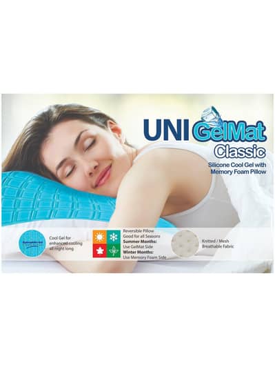 Unifoam Memory Foam Pillow  with Silicone Cool Gel
