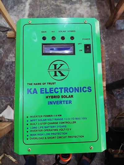 Hybrid solar inverter 1400waat fully automatic