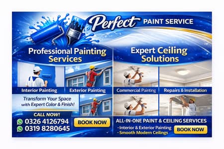 Professional Paint Service | House Painting | Ceiling Work | Affordab