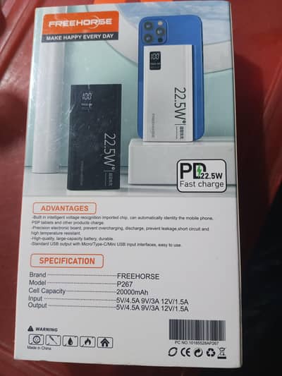 power bank 20,000 mh 22.5 fast charge