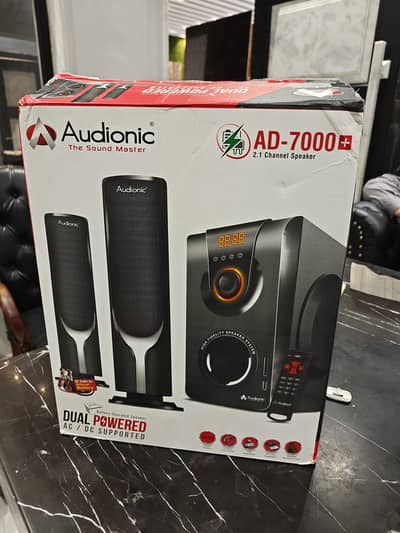 Audionic AD-7000+ Speakers, 2.1 Channel with Subwoofer
