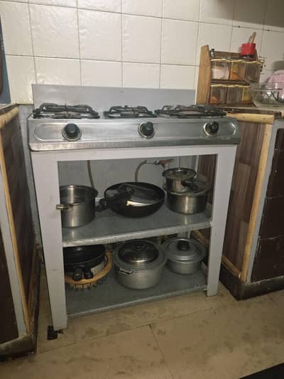 3 burner stove
