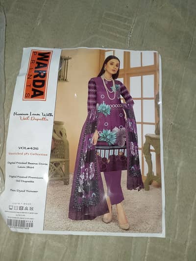warda lawn print full suit