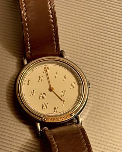 Hermes Meteore Stainless Steel and 18kt. Gold