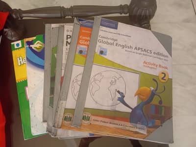 APS / Army Public School books class KG , grade 1, 2 and 3