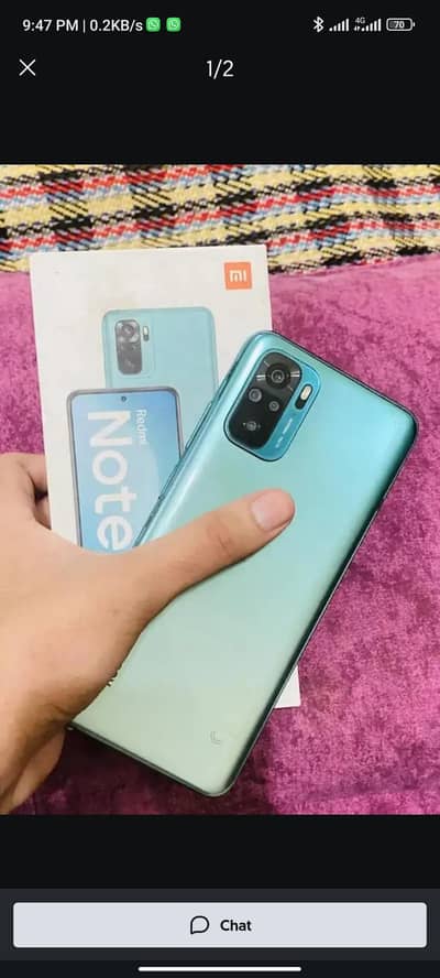 redmi note 10 33 Watt  fast charger 6 gb 128 gb