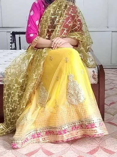 Beautiful Mehendi Dress  (FREE GIFT)