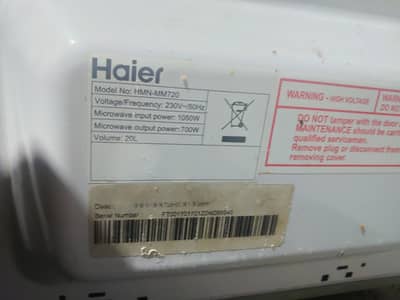 Haier HMN-MM720 Microwave Oven 20L – Excellent Condition