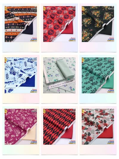 Unstitched 2 piece dresses