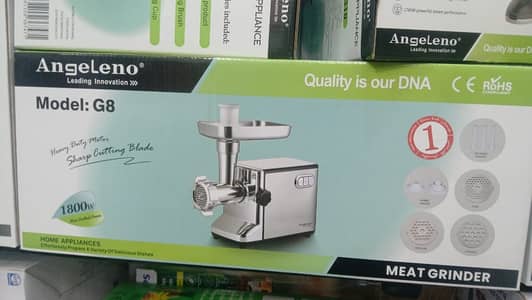 Angeleno Meat Grinder – Heavy Duty Motor | 1800W | Sharp Cutting Blad