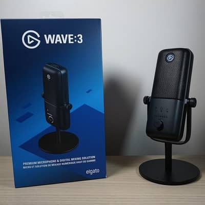 Elgato Wave:3 USB Condenser Mic – Studio Quality + Clipguard