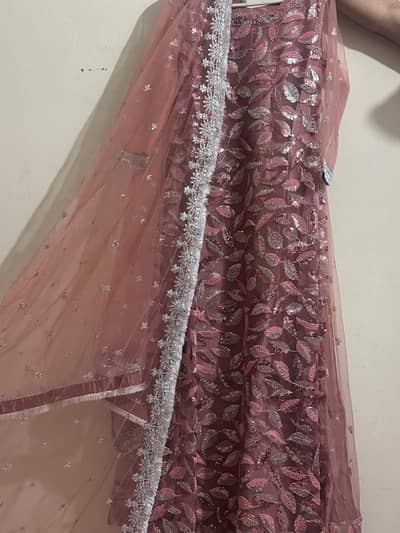Brand New | Reddish Pink Wedding Maxi, Cutdana-work For sale | Lahore