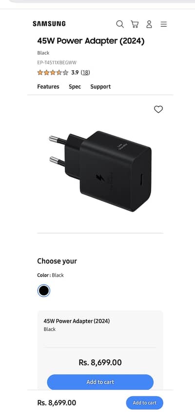 Samsung Original charger
