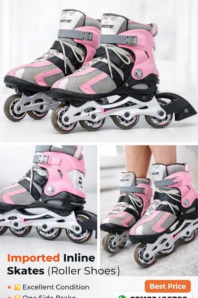 Imported Inline Skates (Roller Shoes) – Excellent Condition