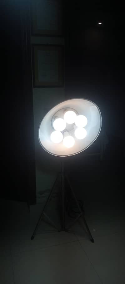 light with tripod silver stand