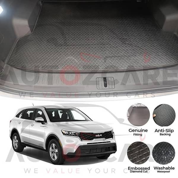 Kia Sorento China Rexine Custom-Size Trunk Mat - Model 2021-2024